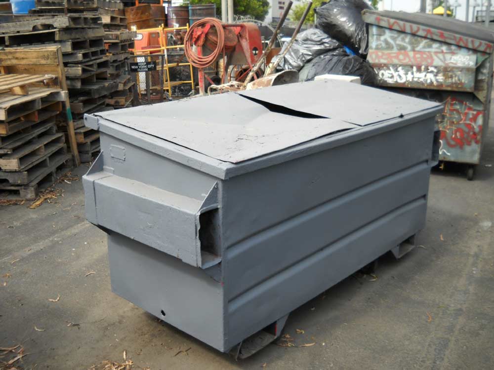 Medium Dumpster with Sloped Metal Lids in Dumpsters / Trash Cans